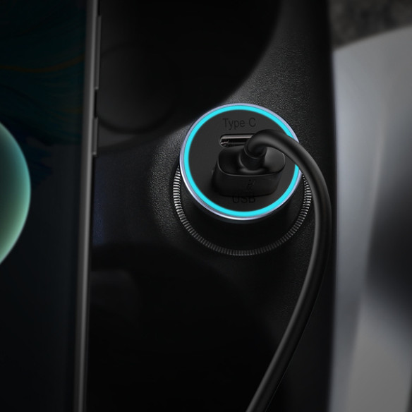 Baseus Golden Contactor Max | Ładowarka samochodowa USB USB-C QC 3.0 Samsung AFC 60W