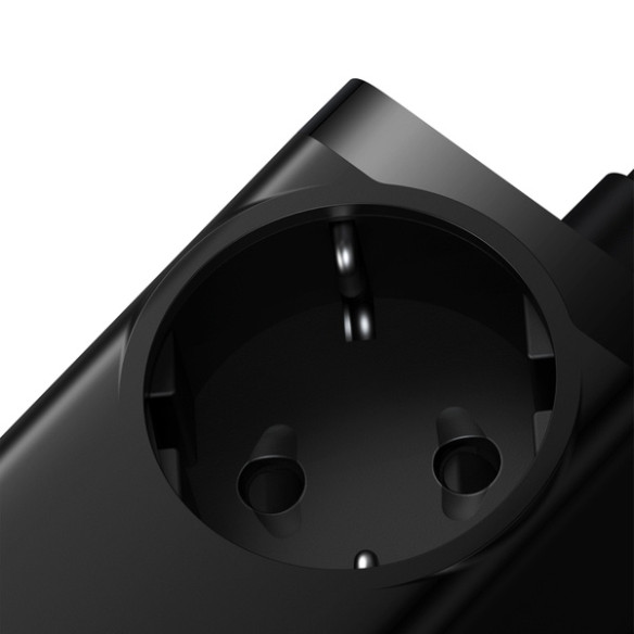 Baseus GaN3 Pro AC+2U+2C | Ładowarka sieciowa gniazdo zasilania AC 230V 2xUSB-A 2x USB-C 65W