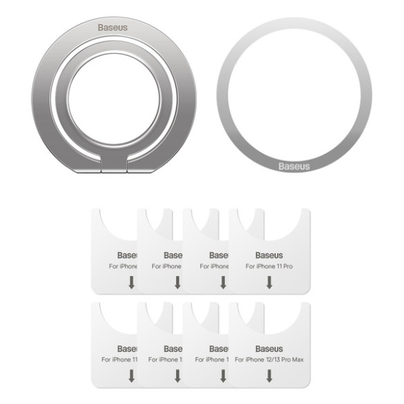 Baseus Halo | Uchwyt ring do telefonu adapter magnetyczny 3w1