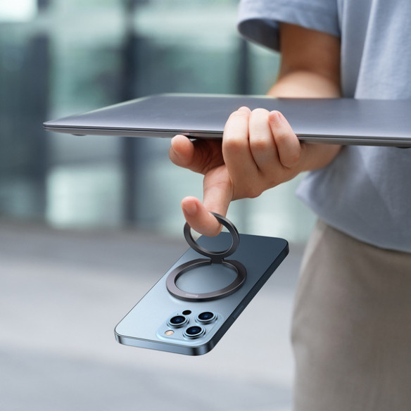 Baseus Halo | Uchwyt ring do telefonu adapter magnetyczny 3w1