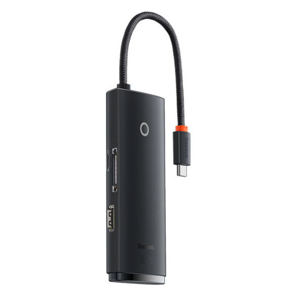 Baseus Lite Series 6-Port | Adapter HUB USB-C 2x USB3.0 HDMI USB-C TF SD