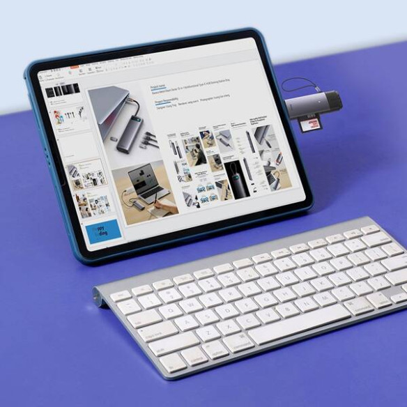 Baseus Lite Series | Adapter czytnik kart pamięci MicroSD SD TF 2TB USB3.0 USB C