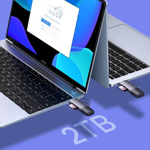 Baseus Lite Series | Adapter czytnik kart pamięci MicroSD SD TF 2TB USB3.0 USB C