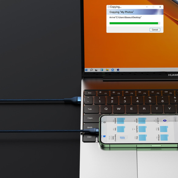 Baseus Flash Series 2 | Kabel 3w1 USB - Lightning, Micro, USB-C 66W 1.2m