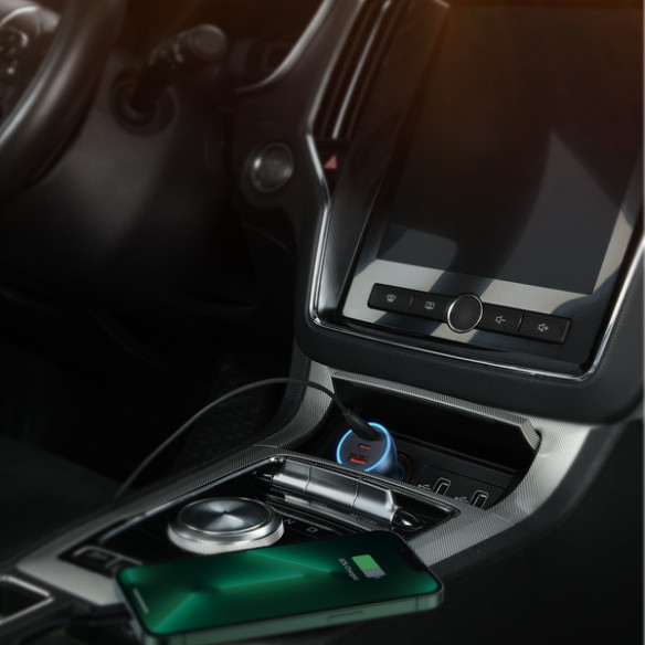 Baseus Golden Contactor Pro | Ładowarka samochodowa 2x USB-C + USB 65W QC 4.0 PD Samsung AFC 