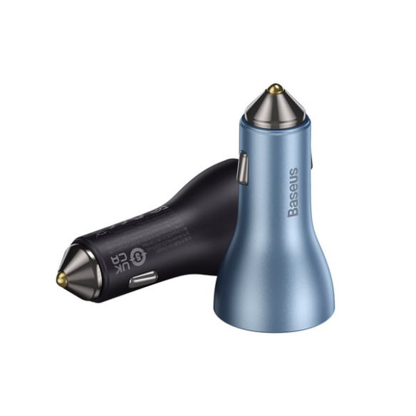 Baseus Golden Contactor Pro | Szybka ładowarka samochodowa z trzema portami, USB-C, USB-A 65