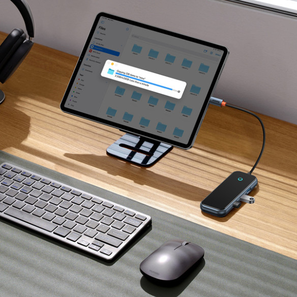 Baseus AcmeJoy 4-Port | HUB adapter rozdzielacz USB-C - USB 3.0 *3 14cm