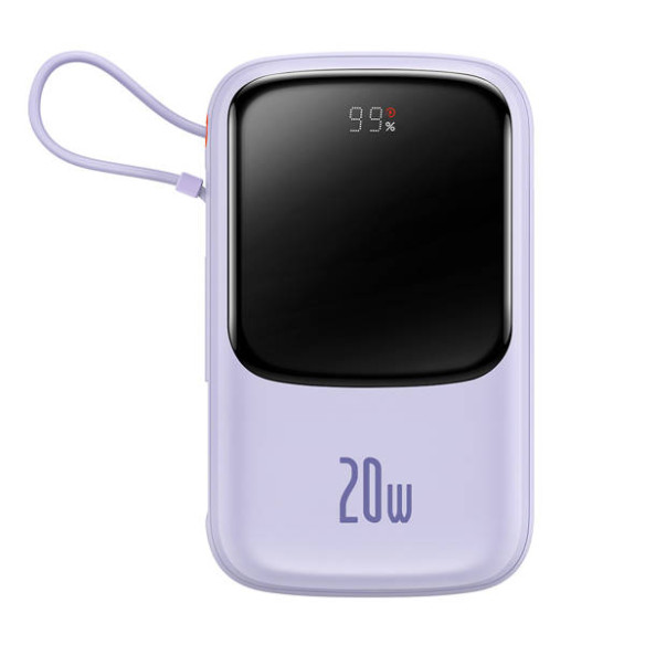 Baseus Qpow Pro | Power Bank 10000mAh PD 20W QC 3.0 z kablem Lightning (do iPhone)
