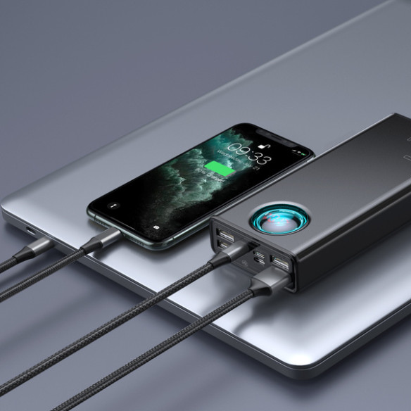 Baseus Ambilight 65W | Power Bank 30000mAh 4x USB + USB-C Power Delivery Quick Charge 3.0 Huawei SCP FCP 5A Overseas Edition