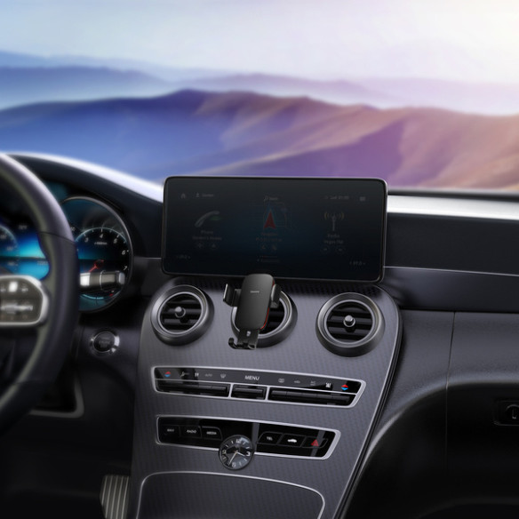 Baseus Metal Age II | Uchwyt grawitacyjny samochodowy na telefon do okrągłej  kratki nawiewu