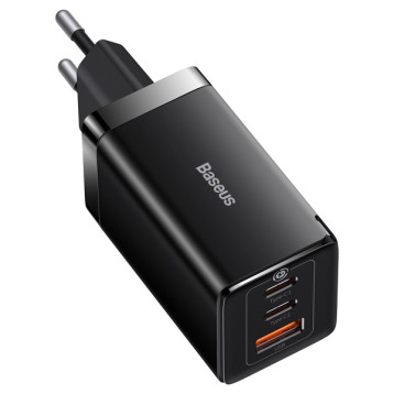 Baseus GaN5 Pro 2C+U  | Ładowarka sieciowa zasilacz 3x USB-A USB-C PD QC3.0 65W