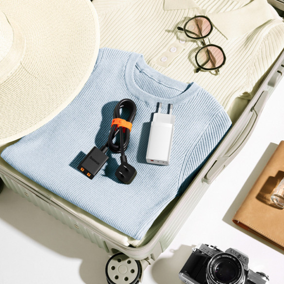 Baseus GaN5 Pro 2C+U  | Ładowarka sieciowa zasilacz 3x USB-A USB-C PD QC4.0 65W