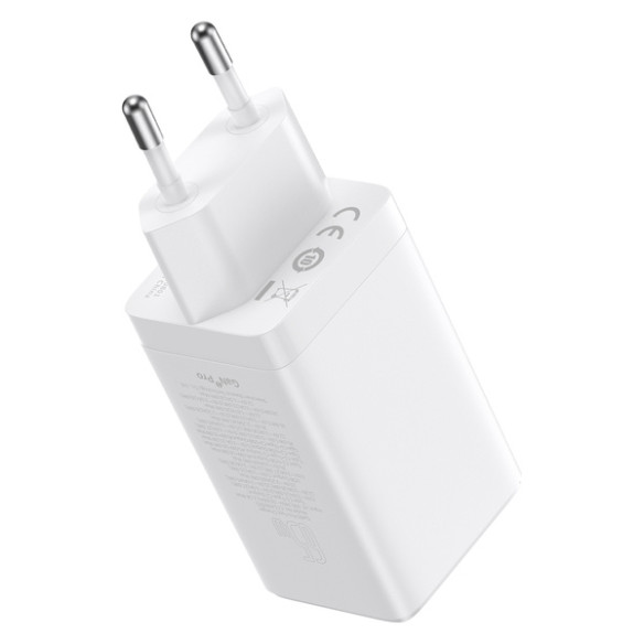 Baseus GaN5 Pro 2C+U  | Ładowarka sieciowa zasilacz 3x USB-A USB-C PD QC4.0 65W