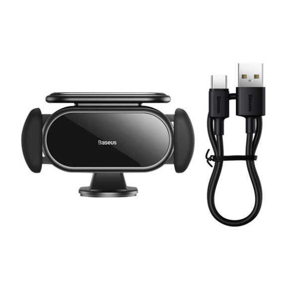 Baseus Steel Cannon Pro Solar Electric | Uchwyt samochodowy automatyczny do telefonu solarny