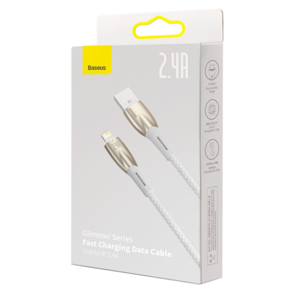 Baseus Glimmer Series | Kabel USB - Lightning do Apple iPhone iPad AirPods 1m 2.4A