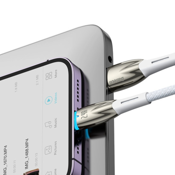 Baseus Glimmer Series | Kabel USB - Lightning do Apple iPhone iPad AirPods 2m 2.4A