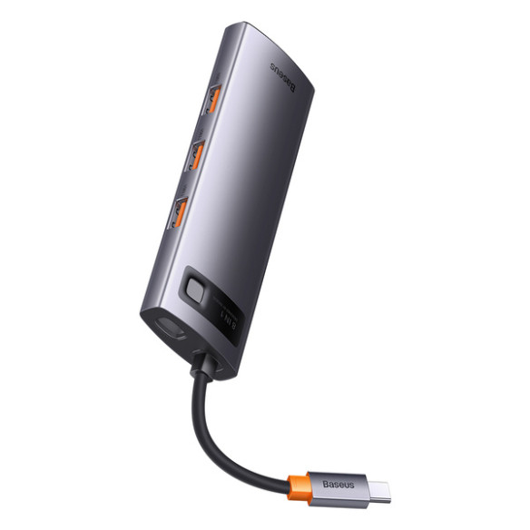 Baseus StarJoy 8-Port | Adapter HUB USB-C - HDMI/ 3*USB3.1/ RJ45/ SD/TF / PD 100W