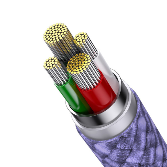 Baseus StarSpeed 1-for-3 | Kabel 3w1 USB - Micro Lightning USB-C 1.2m 3.5A