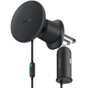 Baseus CW01 3w1 | Uchwyt samochodowy z ładowaniem indukcyjnym MagSafe do iPhone 15W + ładowarka samochodowa Type-C 25W