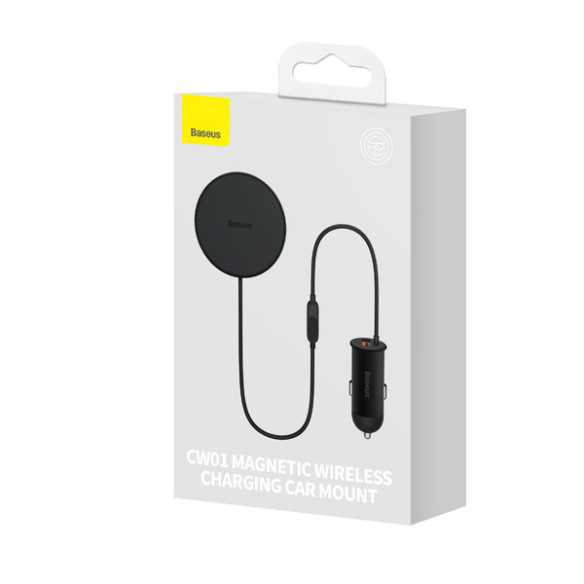 Baseus CW01 3w1 | Uchwyt samochodowy z ładowaniem indukcyjnym MagSafe do iPhone 15W + ładowarka samochodowa USB-A 25W