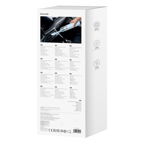 Baseus A2 Pro | Bezprzewodowy odkurzacz ręczny samochodowy 6000Pa