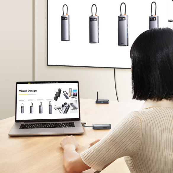 Baseus 4K Wireless Display Adapter | Adapter bezprzewodowy transmiter i odbiornik4K