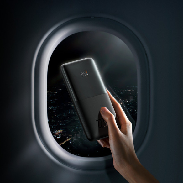 Baseus Bipow Pro | Power Bank 10000mAh 22.5W z kablem USB-C PD QC Samsung AFC