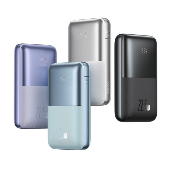 Baseus Bipow Pro | Power Bank 20000mAh 22.5W z kablem USB-C PD QC Samsung AFC Overseas Edition