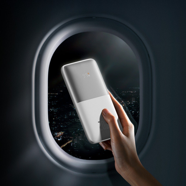 Baseus Bipow Pro | Power Bank 10000mAh 20W z kablem USB-C PD QC Samsung AFC Overseas Edition