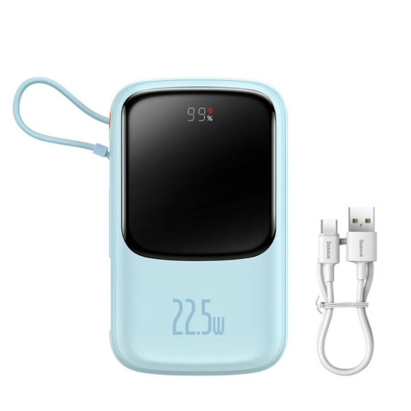 Baseus Qpow Pro | Power Bank 10000mAh PD 22.5W QC3.0 z kablem USB-C