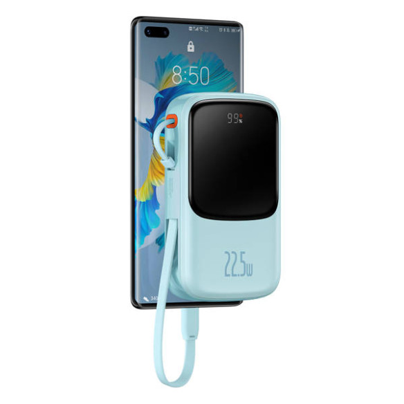 Baseus Qpow Pro | Power Bank 10000mAh PD 22.5W QC3.0 z kablem USB-C