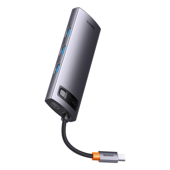 Baseus StarJoy 8-Port | Adapter HUB USB-C - HDMI/ 3*USB3.0/ RJ45/ SD/TF / PD 100W