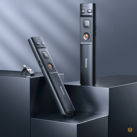 Baseus Orange Dot | Prezenter laser wskaźnik pilot bezprzewodowy do prezentacji