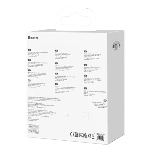 Baseus High Definition | Kabel HDMI 2.1 8K 60Hz UHD 3D dynamiczny HDR 1m