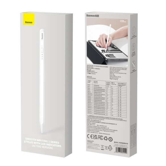 Baseus Smooth Writing 2 |  Rysik aktywny Stylus Pen do Apple iPad z wskaźnikami ładowania LED