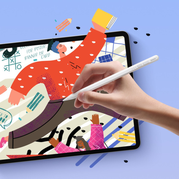 Baseus Smooth Writing 2 |  Rysik aktywny Stylus Pen do Apple iPad z wskaźnikami ładowania LED