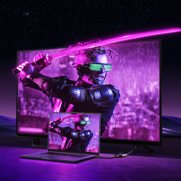 Baseus AirJoy 2-in-1 | Switch dwukierunkowy rozdzielacz HDMI Full HD 4K