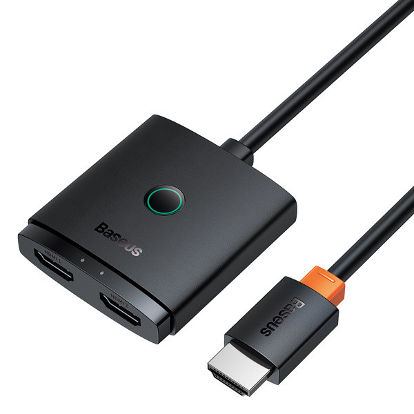 Baseus AirJoy 2-in-1 | Switch dwukierunkowy rozdzielacz HDMI Full HD 4K z kablem HDMI 1m