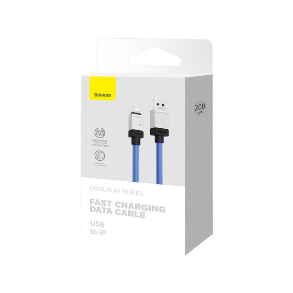 Baseus CoolPlay Series | Kabel USB - Lightning do Apple iPhone iPad AirPods 2m 2.4A