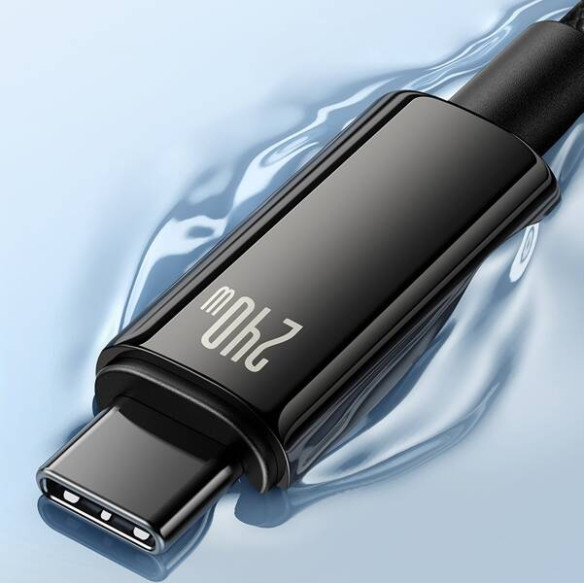 Baseus Tungsten Gold | Kabel Type-C USB-C 240W Power Delivery Samsung AFC Huawei SCP Quick Charge 2m