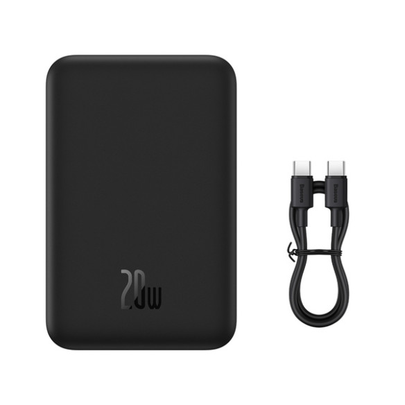 Baseus Magnetic Mini | Power Bank 20000mAh 20W z ładowaniem bezprzewodowym MagSafe Overseas Edition