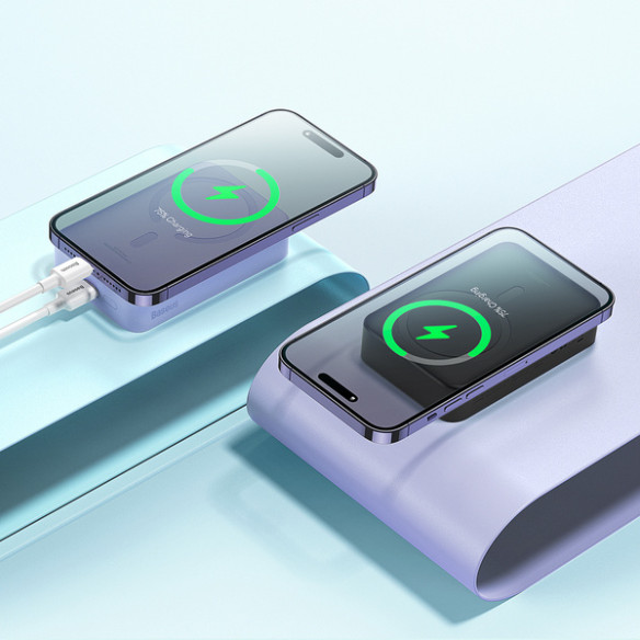 Baseus Magnetic Mini | Power Bank 20000mAh 20W z ładowaniem bezprzewodowym MagSafe Overseas Edition