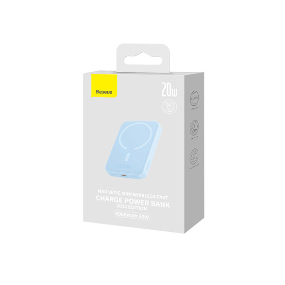 Baseus Magnetic Mini | Power Bank 6000mAh 20W z ładowaniem bezprzewodowym MagSafe