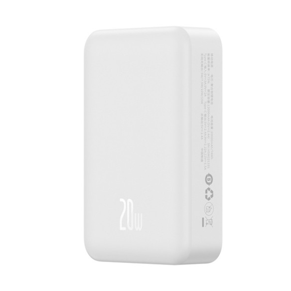Baseus Magnetic Mini | Power Bank 20000mAh 20W z ładowaniem bezprzewodowym MagSafe Overseas Edition