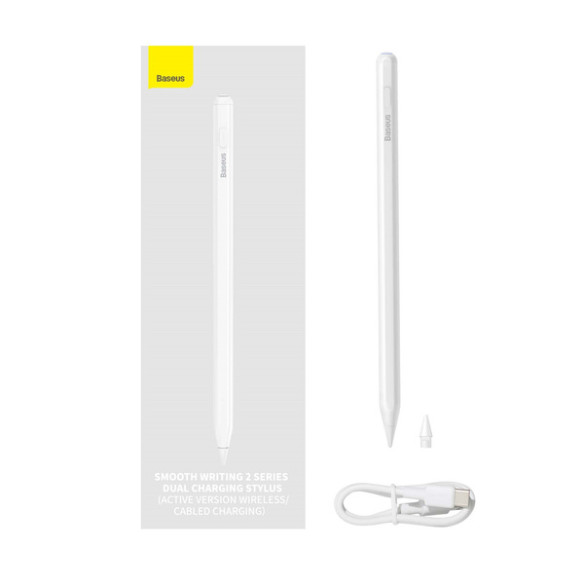 Baseus Smooth Writing 2 | Rysik aktywny Stylus Pen do Apple iPad z ładowaniem bezprzewodowym i przewodowym