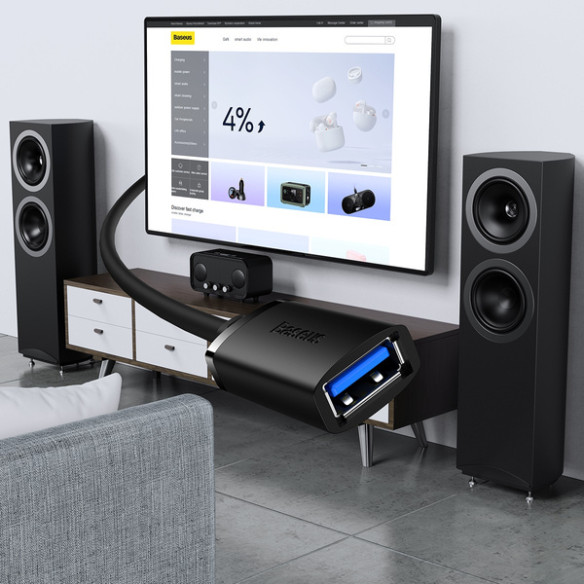 Baseus AirJoy | Kabel przedłużacz przewód USB 3.0 męski - USB 3.0 żeński 0.5m