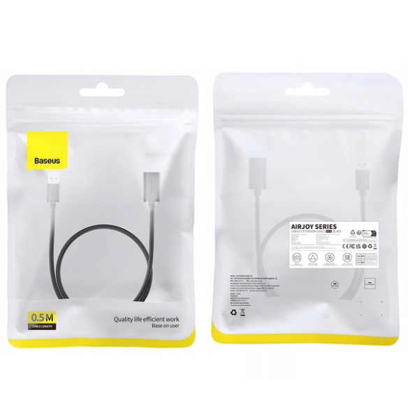 Baseus AirJoy | Kabel przedłużacz przewód USB 3.0 męski - USB 3.0 żeński 0.5m