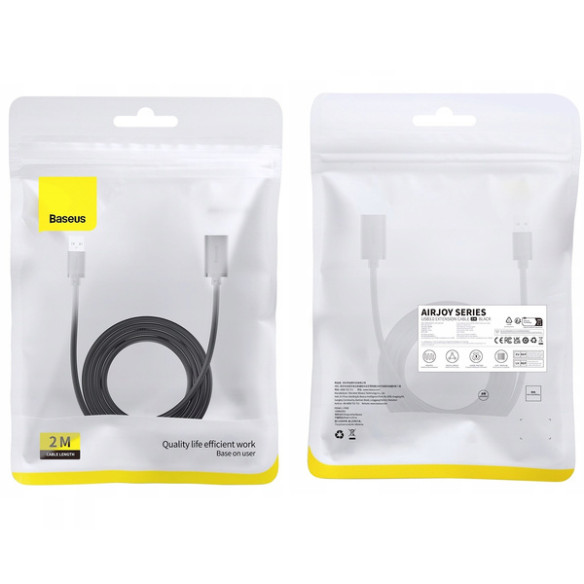 Baseus AirJoy | Kabel przedłużacz przewód USB 3.0 męski - USB 3.0 żeński 2m
