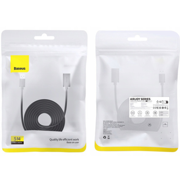 Baseus AirJoy | Kabel przedłużacz przewód USB 3.0 męski - USB 3.0 żeński 5m