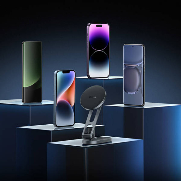 Baseus T-Space | Uniwersalny uchwyt samochodowy magnetyczny regulowanydo telefonu na deskę kokpit 